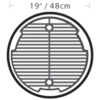 broil king keg grid dimensions